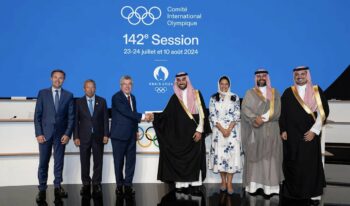 Olympic Esports Games Committee Shaking Hands